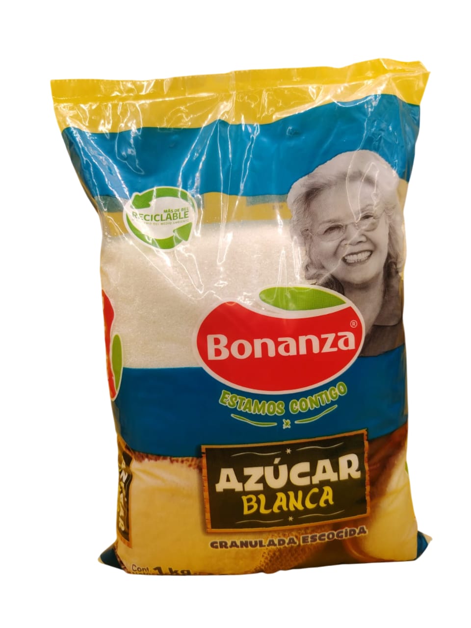 Display x 10 unid. ($1.230)Bonanza, Azucar blanca granulada 1 kg
