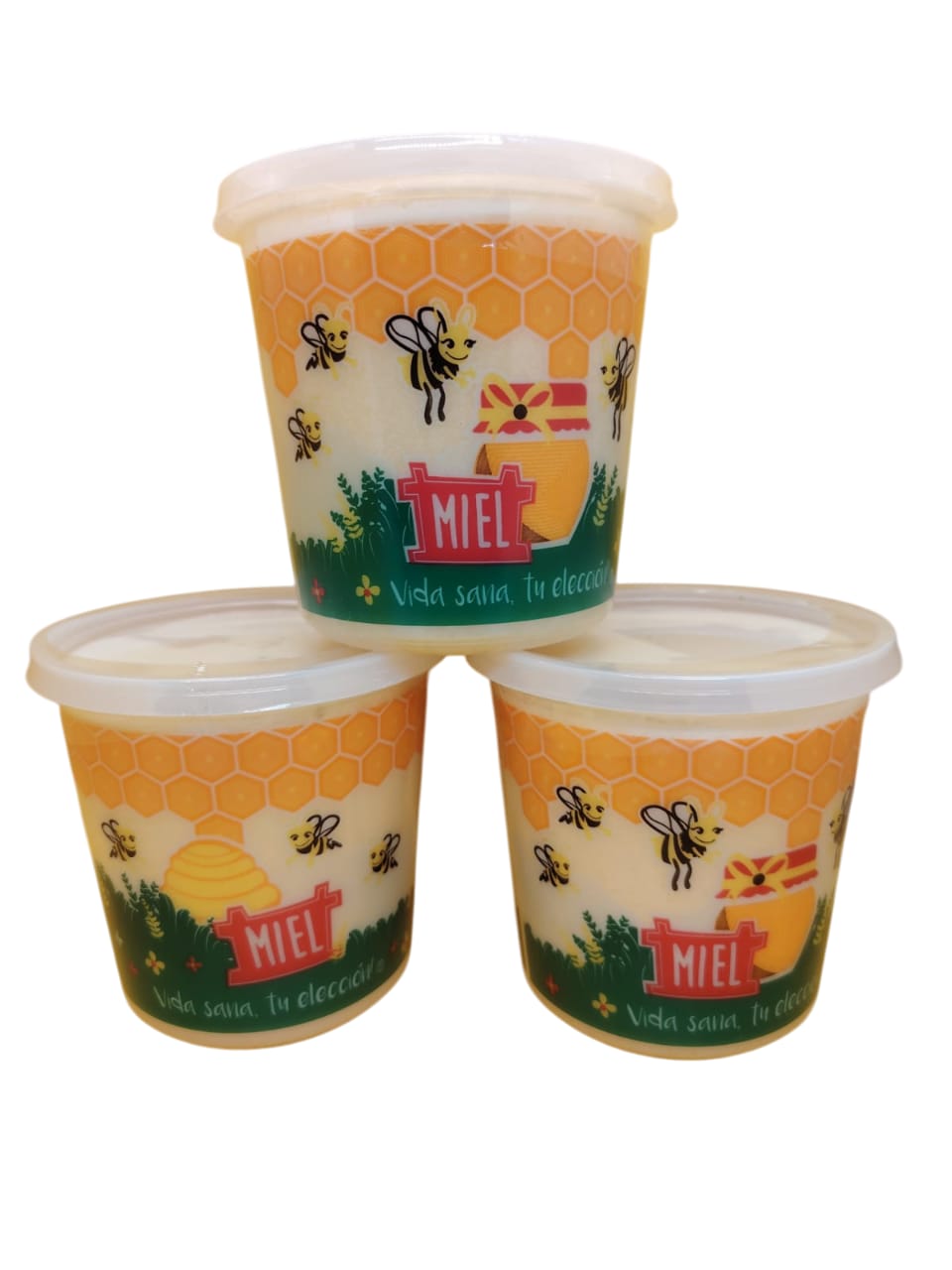 Caja x 18 Unid($2.116). Miel de abejas Solida de 1 kg