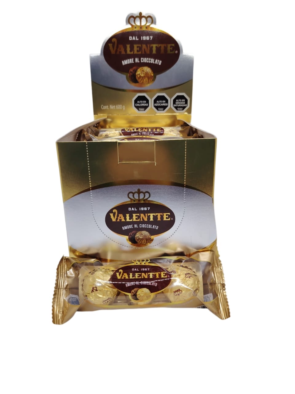 Display x 16 Unid ($666). Bombon de Barquillo 37,5 gr