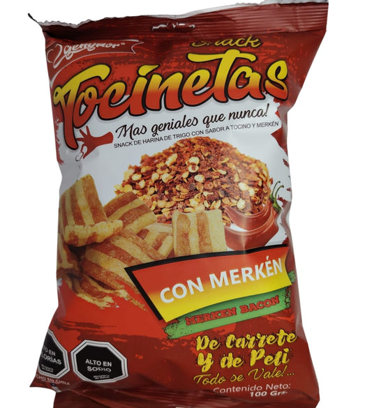 Caja x 10 unid($1.295) Tocineta con merken 100 gr