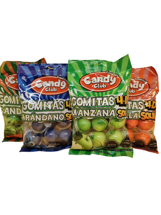 Caja x 12 Unid($740). Candy Club Gomita 4D 72 gr