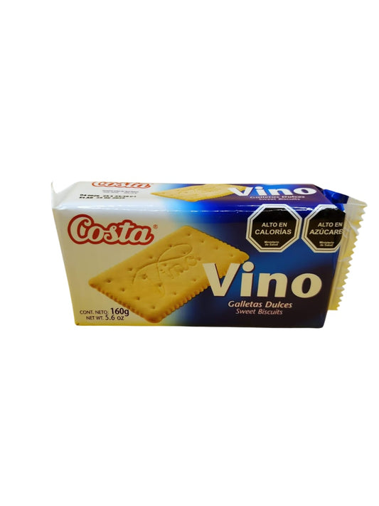 Caja x 32 Unid($711) Costa, vino Galletas Dulces 160 gr