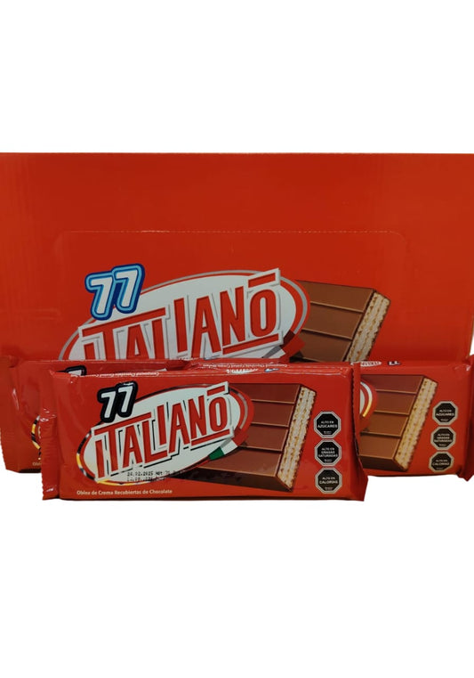 Caja x 24 Unid($375) Italiano Obleas rellenas de crema 70 gr