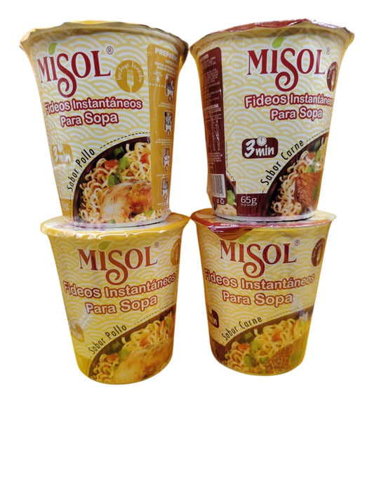 Caja x 12 Unid.($542)Fideos Instantaneos para sopa 65 gr