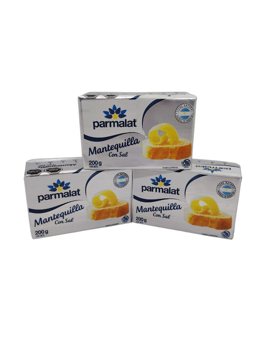 Caja x 24 Unid ($1.721). Parmalat,Mantequilla con sal 200 gr