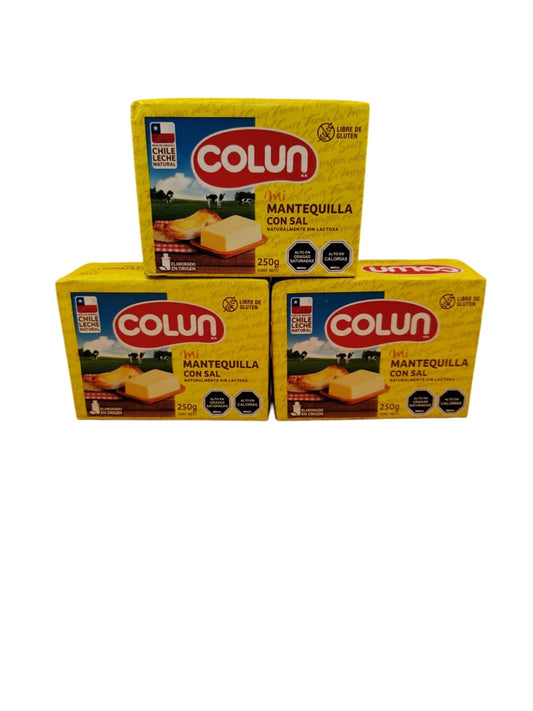 Caja x 40 Unid.($2.058) Colun, Mantequilla con sal 250 gr