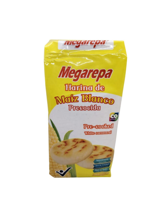 Displayx20 Unid($999) Megarepa, Harina de Maiz blanco 1 kg