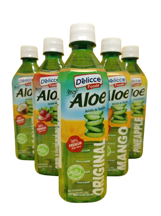 Display x 24 Unid($1.494)Delicce Foods, bebida de sabila 500 ml