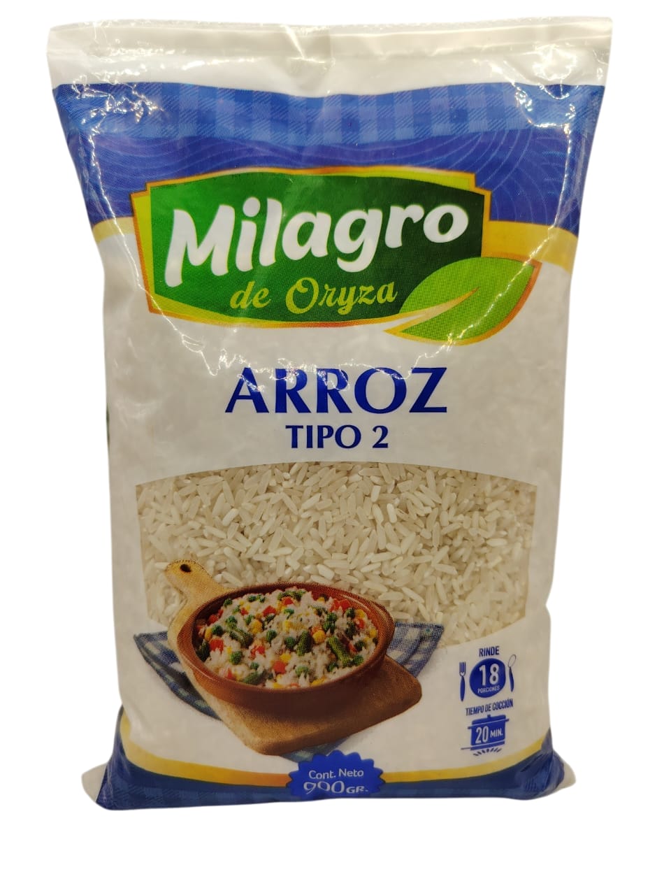 Display x 10 Unid($935)Arroz Milagros Tipo 900 gr