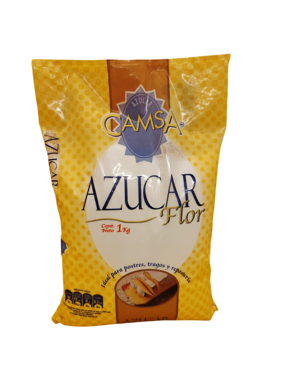 Display x 10 Unid($1.749)Azucar flor para postres 1 kg