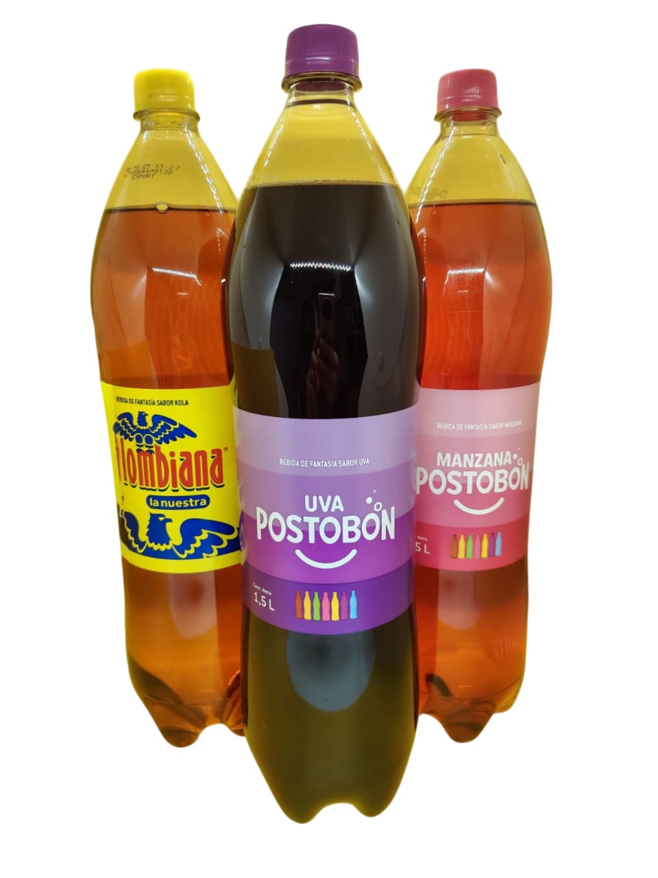 Display x 12 Unid($1.683). Postobon, bebida de fantasia 1.5 lt