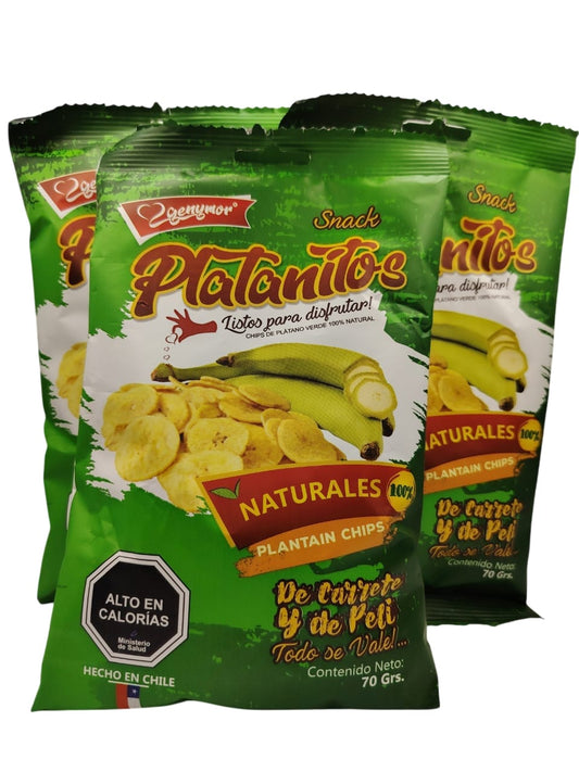 Caja x 72 Unid($844). Platanitos Naturales,70 gr