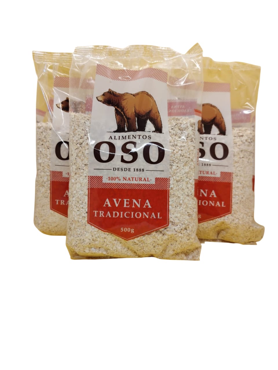 Cajax 20 Unid($1.030).Alimentos Oso, Avena Tradicional 500 gr