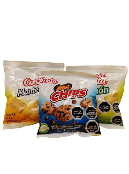 Cajax30 Unid($243). Costa Mini, Galletas 35 gr