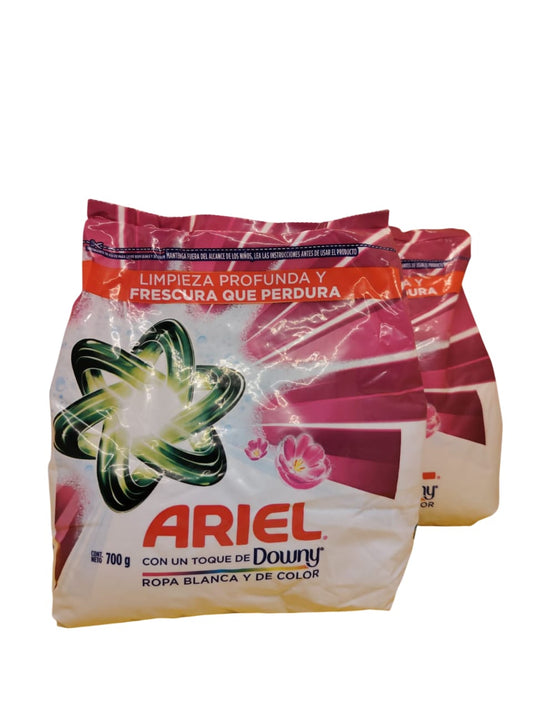 Caja x 14 Unid ($1.695). Ariel, Detergente en Polvo 700 gr