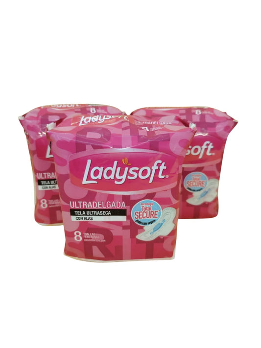Cajax 24 Unid($955). Ladysoft, Toallas Femeninas Normal con Alas