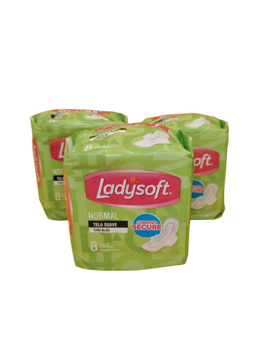 Cajax 24 Unid($634). Ladysoft, Toallas Femeninas Normal con Alas