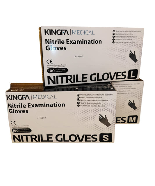 Cajax100 Unid. Kingfa/Medical, Guantes de Examen de Nitrilo Talla M-S-L