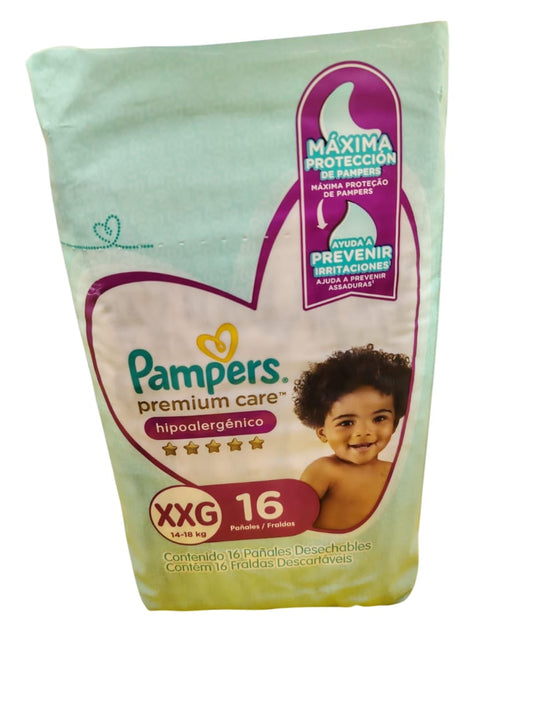 Manga X8 unid($4.018,75). Pampers Pañal Premium Care Talla XXG