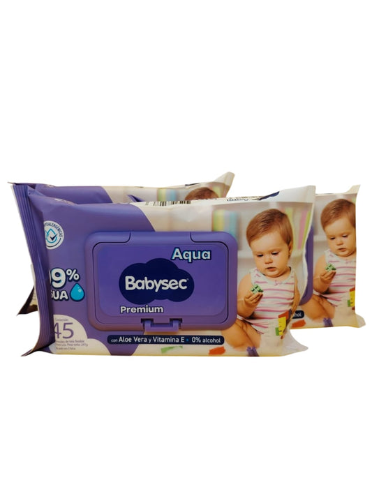 Cajax 10 Unid ($910,8). Babysec Toallitas humedas Premium