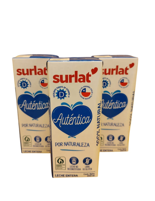 Caja x 30 unid($383). Surlat, Leche Entera
