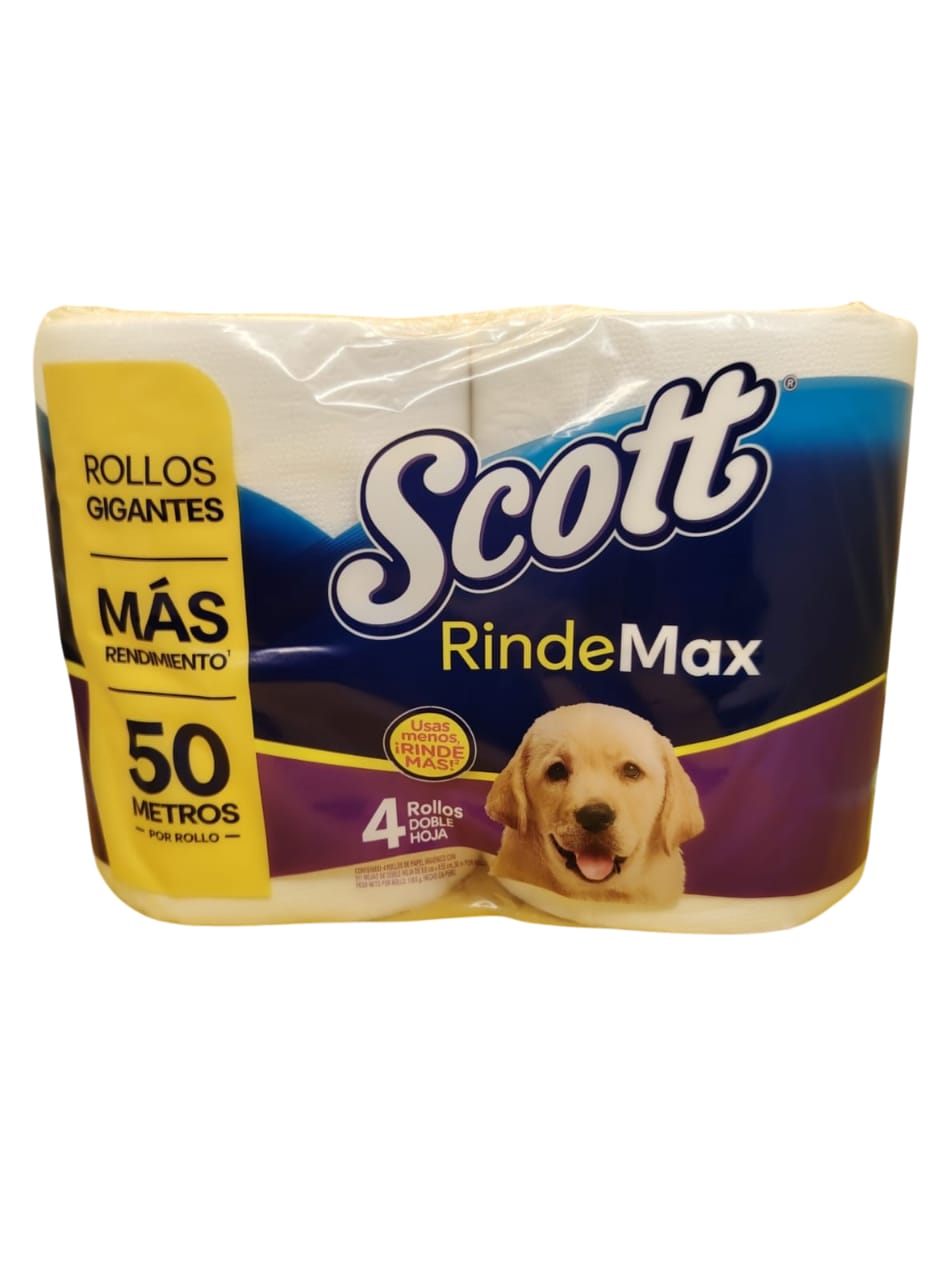 Displayx 6 Uni ($2.185) Scoot,Rinde Max, Doble Hoja 4 rollos de ph