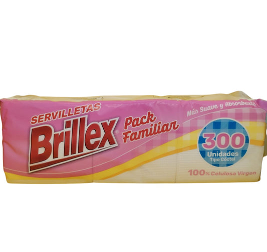 Cajax 10 pack ($1.180) Brillex,Servilletas, pack x 300 unid
