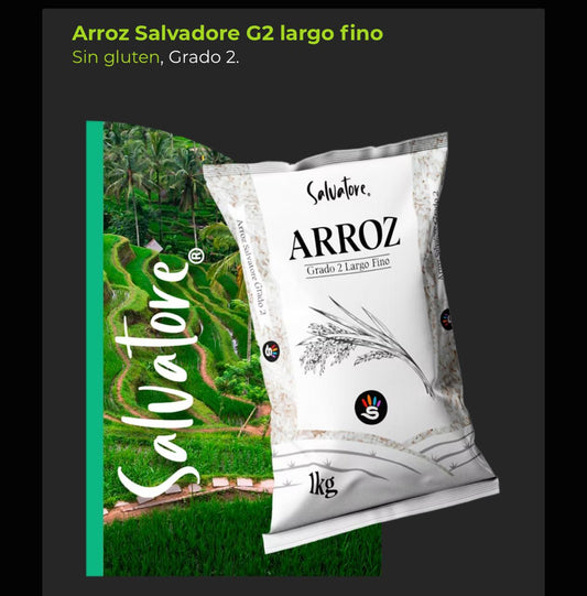 Display x 10 unid.($880) Arroz Salvatore Largo Fino 1 kg